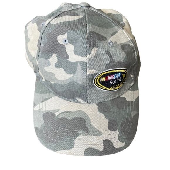 NASCAR Truckers Camouflage Cap Adjustable Strap Logo - Picture 1 of 7